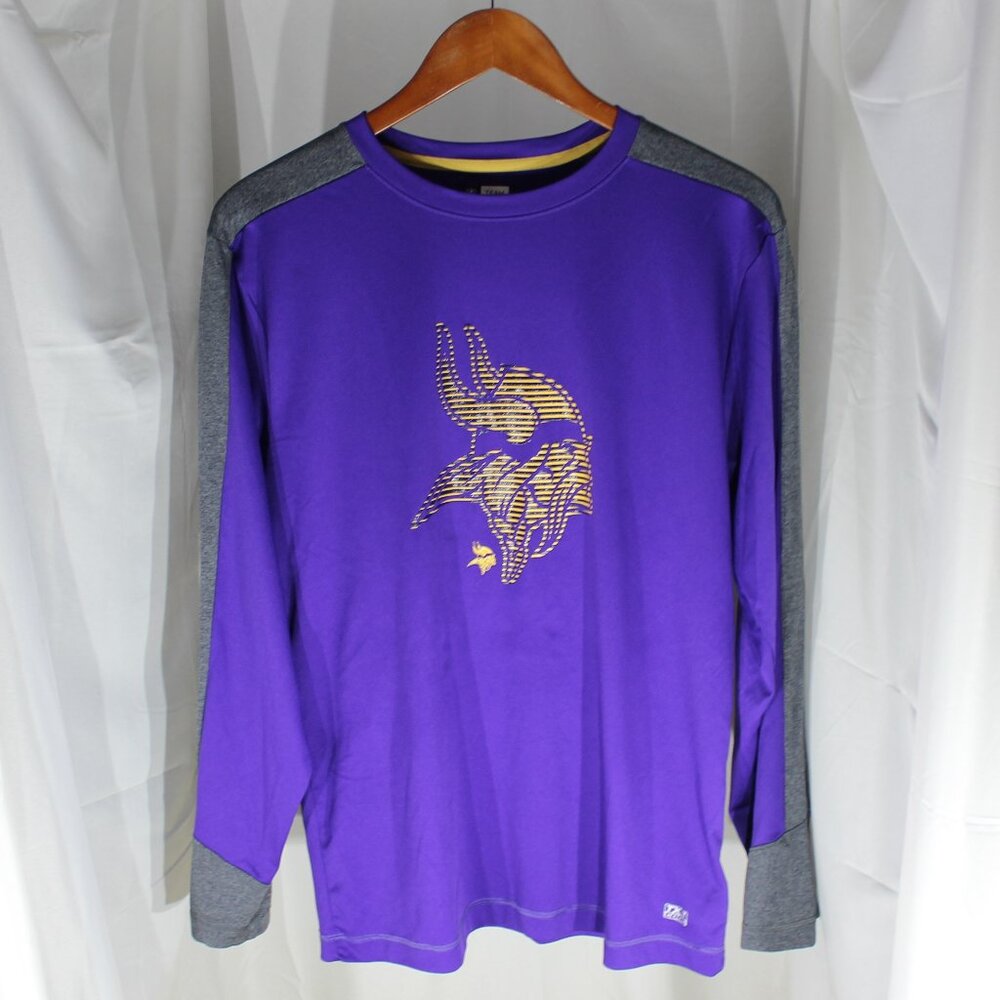NFL Minnesota Vikings Purple Long Sleeve TX3 Cool Base Shirt - Size M